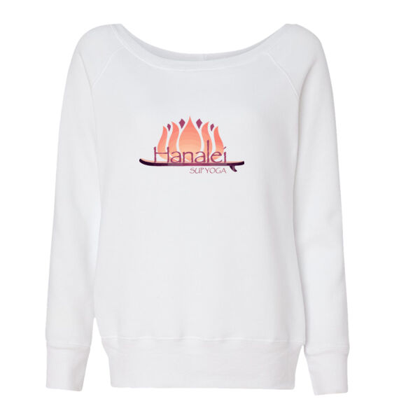 Hanalei SUP Yoga Printed - Women’s Sponge Fleece Wide Neck Sweatshirt Thumbnail