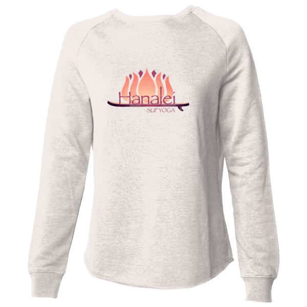 Hanalei SUP Yoga Printed - Women's California Wave Wash Crewneck Sweatshirt Thumbnail